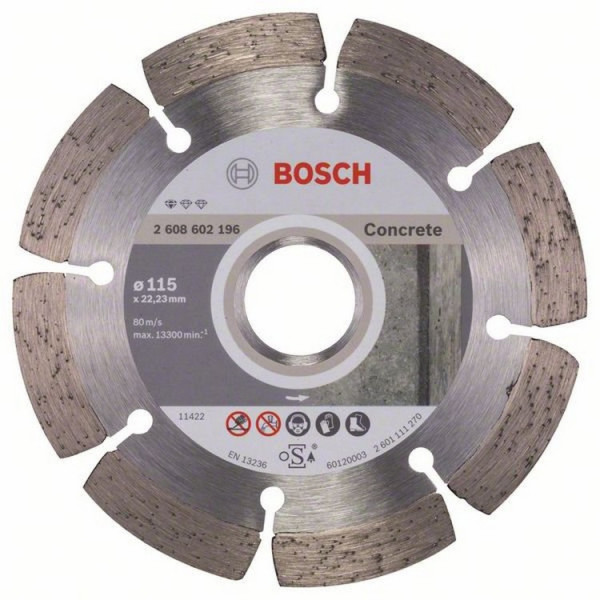 

Отрезной диск Bosch Standart for Concrete 115 x 22.23 мм (2608602196)