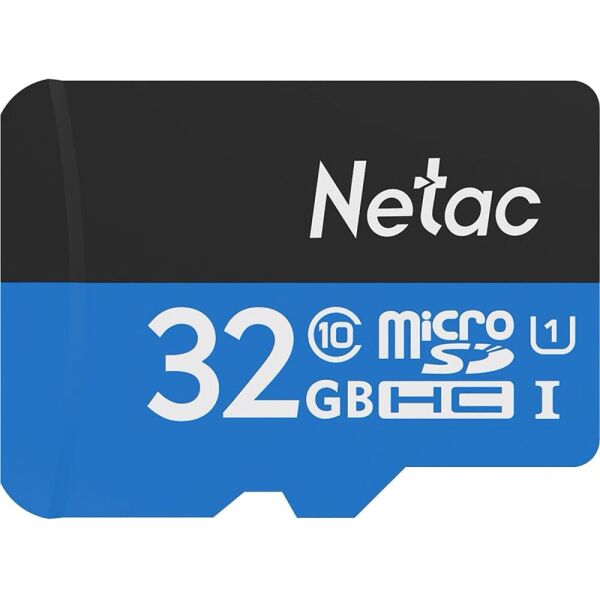 

Карта памяти Netac P500 Standard microSDHC UHS-I 32GB class10 +SD (NT02P500STN-032G-R)