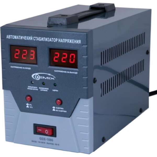 

Стабилизатор напряжения Gemix 700 Вт (GDX-1000)