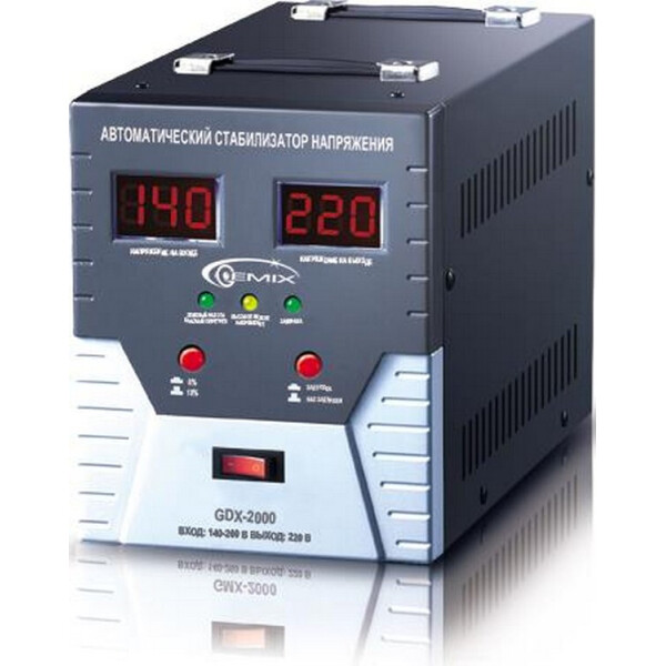 

Стабилизатор напряжения Gemix 1400 Вт (GDX-2000)