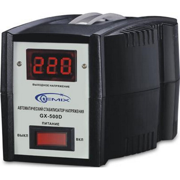 

Стабилизатор напряжения Gemix 350 Вт (GX-500D)