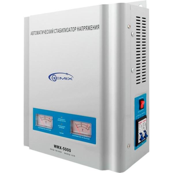

Стабилизатор напряжения Gemix 3500 Вт (WMX-5000)