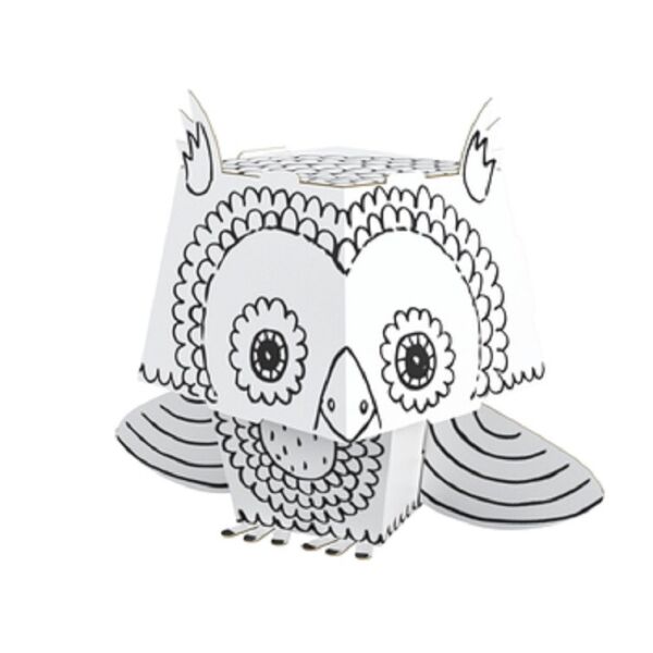 

Раскраски-зверушки CUBE HEAD 3D «Сова» (Monumi) 8134MCH-000104