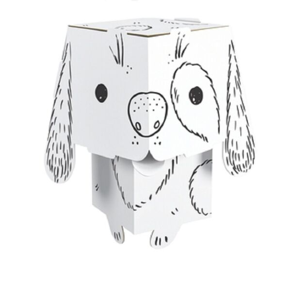 

Раскраски-зверушки CUBE HEAD 3D «Собачка» (Monumi) 8132MCH-000102