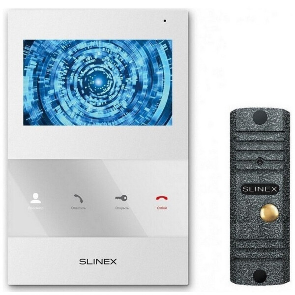 

Комплект видеодомофона Slinex SQ-04 White + ML-16НR Grey Antiq