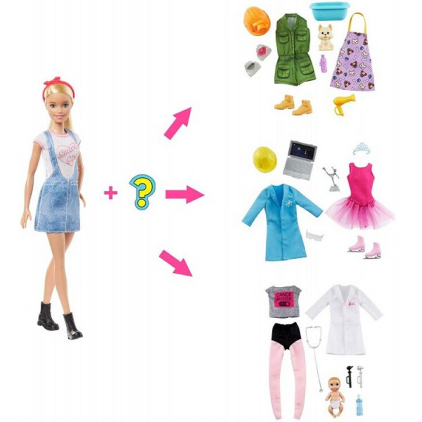 

Кукла Барби Я могу быть Сюрприз Barbie You Can Be Anything Surprise Careers with Doll and Accessories, Blonde GLH62