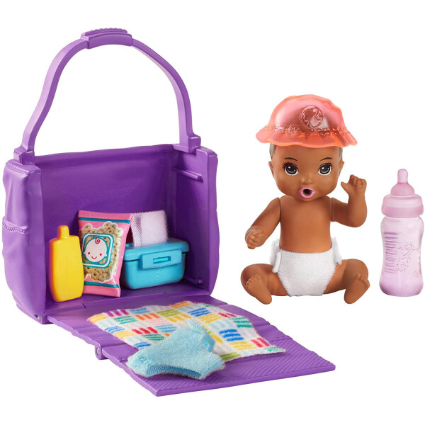 

Пупс ​​​Barbie Skipper Babysitters Inc. Feeding and Changing Playset with Color-Change Baby Doll GHV86