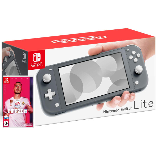 

Nintendo Switch Lite Gray + игра FIFA 20 Legacy Edition (русская версия)