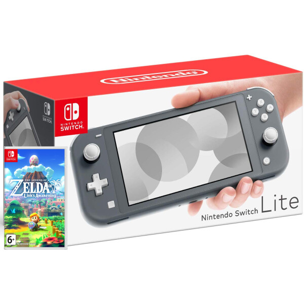 

Nintendo Switch Lite Gray + игра The Legend of Zelda: Link"s Awakening (русская версия)