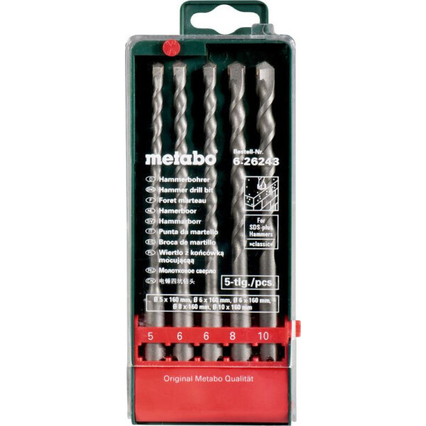 

Набор буров Metabo SDS-plus Classic 5 шт. (626243000)