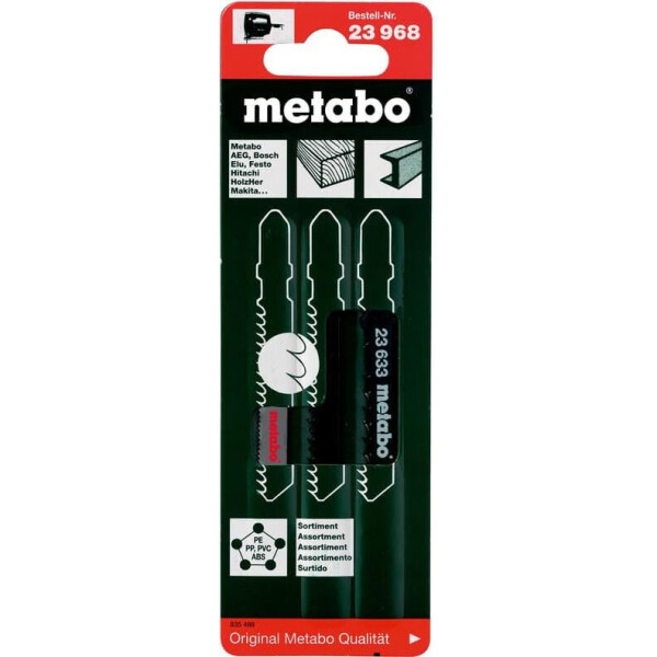 

Набор пилок Metabo для лобзика 3 шт. (623968000)