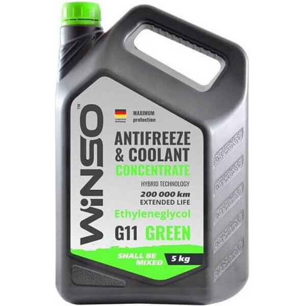 

Антифриз концентрат Winso GREEN G11 -40°С 5кг