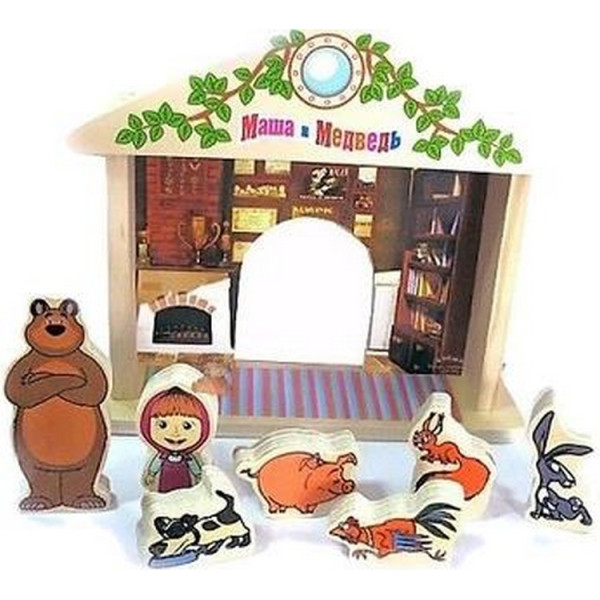 

Деревянная игрушка Bambi GT 5948 Игра-логика Маша и Медведь