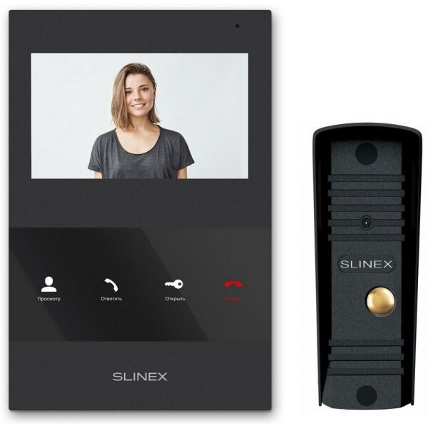 

Комплект видеодомофона Slinex SQ-04 + ML-16HR Black