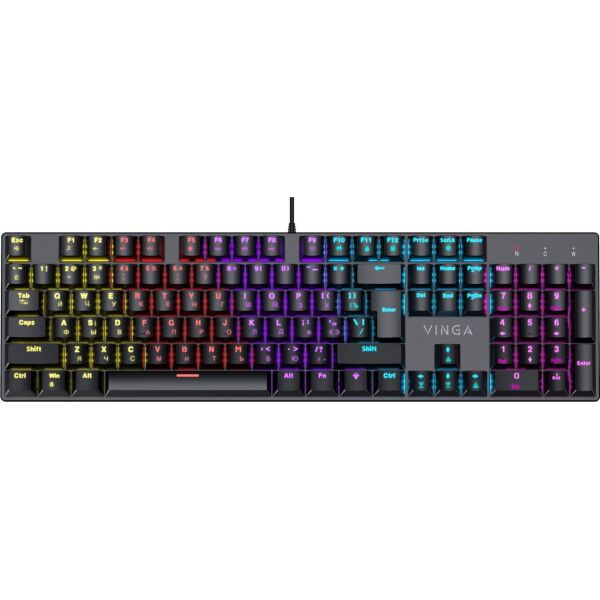 

Клавиатура Vinga KBGM-100 LED Blue Switch USB Black (KBGM-100 Black)