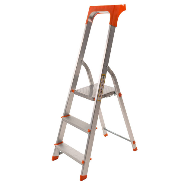 

Стремянка алюминиевая Laddermaster Alcor A1AT3. 3 ступеньки