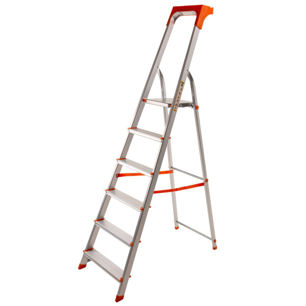 

Стремянка алюминиевая Laddermaster Alcor A1AT6. 6 ступенек