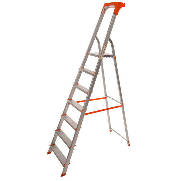 

Стремянка алюминиевая Laddermaster Alcor A1AT7. 7 ступенек