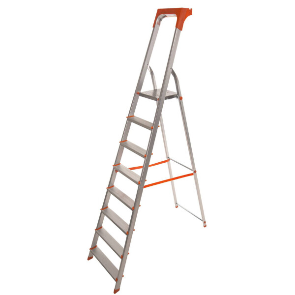 

Стремянка алюминиевая Laddermaster Alcor A1AT8. 8 ступенек