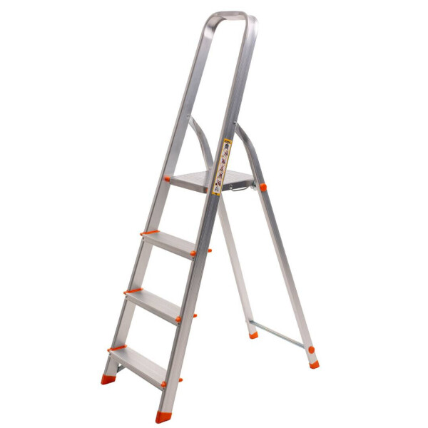 

Стремянка алюминиевая Laddermaster Vega A1B4. 4 ступеньки