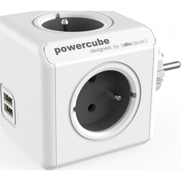 

Сетевой фильтр Allocacoc PowerCube Original USB, Grey (1202GY/DEOUPC)
