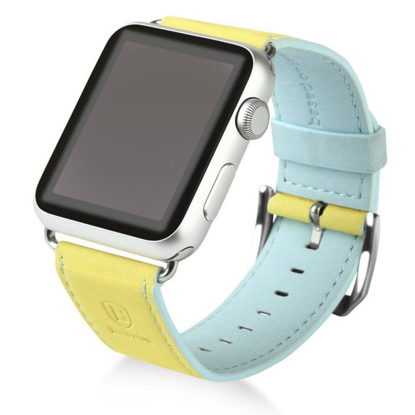 

Ремешок Baseus Colorful желтый + синий для Apple Watch 38/40 мм