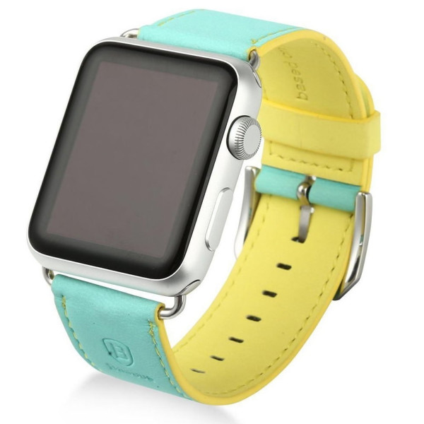 

Ремешок Baseus Colorful зеленый + желтый для Apple Watch 38/40 мм