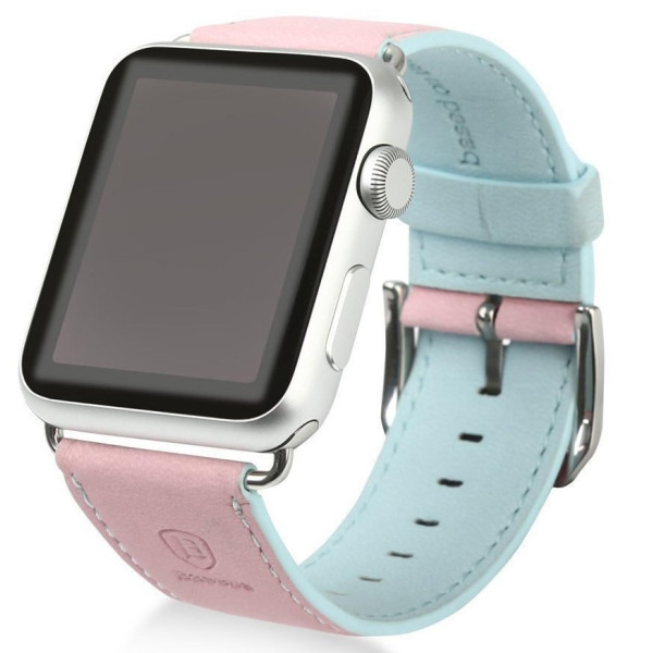 

Ремешок Baseus Colorful розовый + синий для Apple Watch 42/44 мм