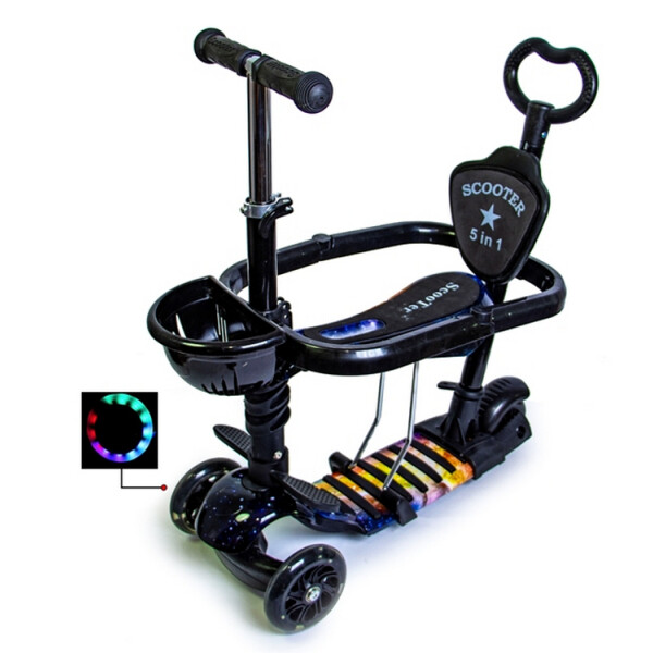 

Самокат Scooter Божья коровка 5 в 1 Universe с бортиком и родительской ручкой