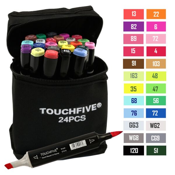 

Набор маркеров TouchFive MarkerBrush базовые 24 цвета (TF2209BR24)