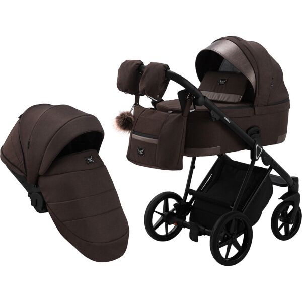 

Коляска 2 в 1 Adamex Gallo Thermo GA-10 chocolate gold