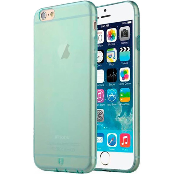 

Полупрозрачный чехол Baseus Simple зеленый для iPhone 6