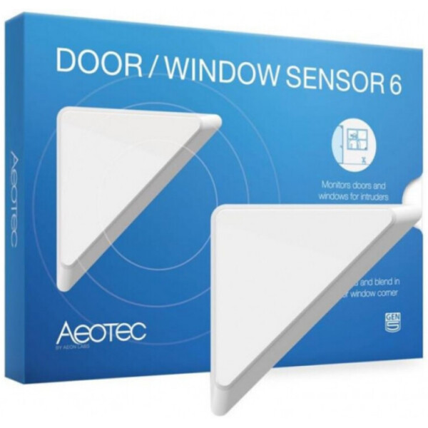 

Умный датчик открытия двери / окна Aeotec ZW112, Z-Wave, DC 5V Li-Ion, белый