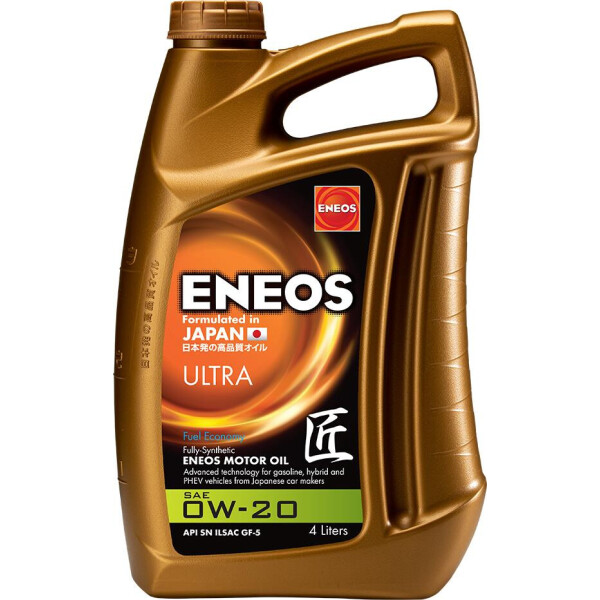 

Моторное масло ENEOS ULTRA 0W-20 (4L)