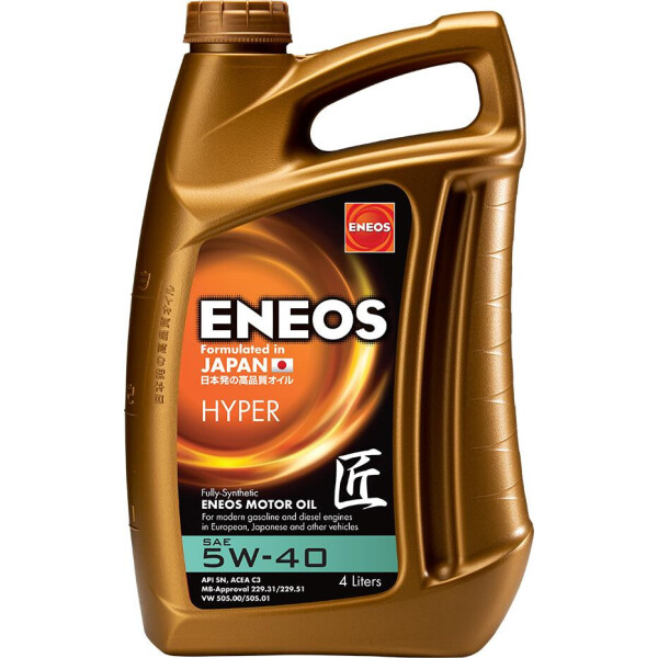 

Моторное масло ENEOS HYPER 5W-40 (4L)