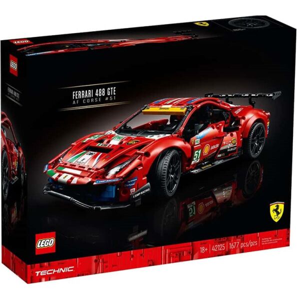

LEGO Technic Ferrari 488 GTE AF Corse №51 (42125)
