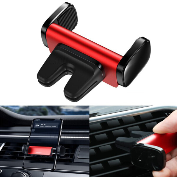 

Держатель телефона Baseus Steel Cannon Air Outlet Car Mount Red (SUGP-09)