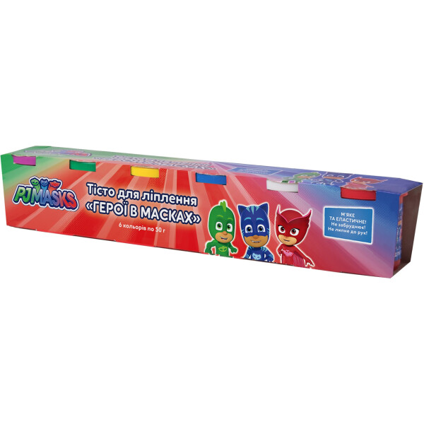 

Тесто для лепки PJ Masks Герои в масках 6 баночек по 50 г (120806)