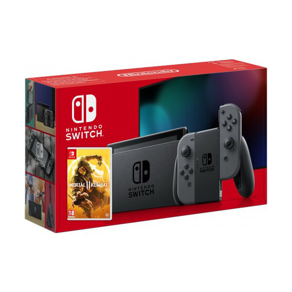 

Nintendo Switch Gray (Upgraded version) + Игра Mortal Kombat 11 (русская версия)