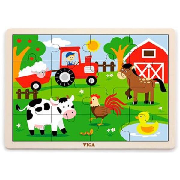 

Деревянный пазл Viga Toys На ферме, 16 эл. (51448)