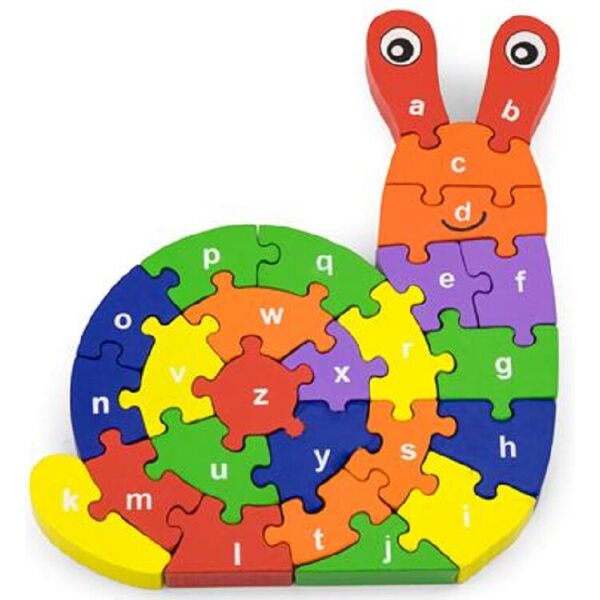 

Деревянный пазл Viga Toys Улитка по буквам (55252)