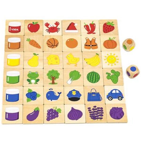 

Деревянный пазл-игра Viga Toys Изучаем цвета (44505)