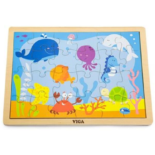 

Деревянный пазл Viga Toys Океан, 24 эл. (50200)