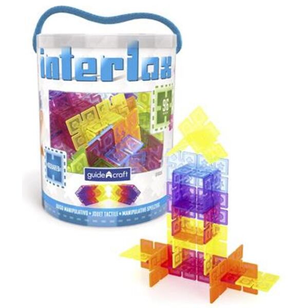 

Конструктор Guidecraft Interlox Squares Квадраты, 96 деталей (G16835)
