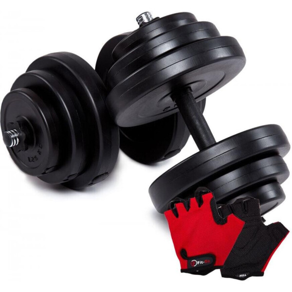 

Гантели Fit-On 2x18,5кг + перчатки (2010-0008)