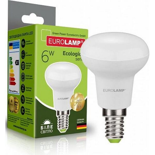 

Лампа светодиодная EUROLAMP ЕКО R50 6W E14 4000K (LED-R50-06144(P))