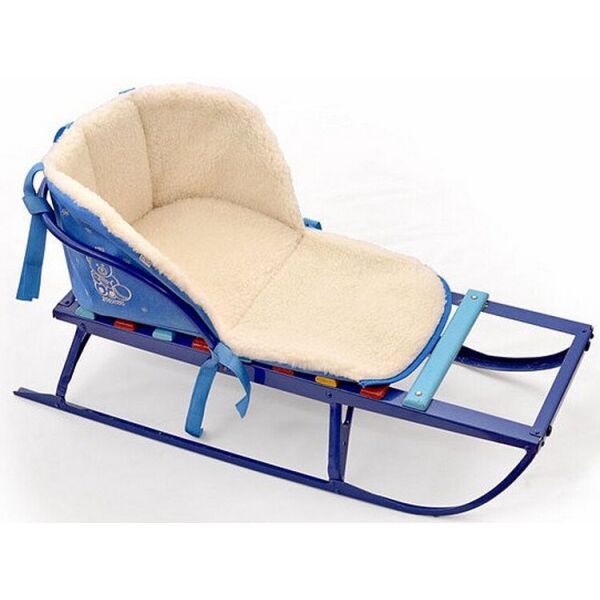 

Матрасик в санки открытый (овечья шерсть) Baby Breeze (grey-blue) (20759)