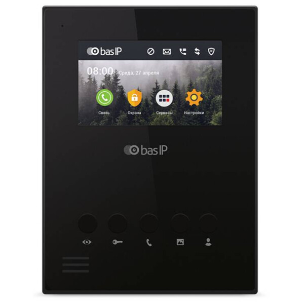 IP видеодомофон BasIP AU-04LA Black