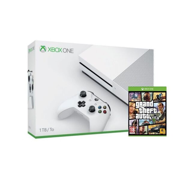 

Microsoft Xbox One S 1TB White + GTA 5 (Расширенная гарантия 18 месяцев)