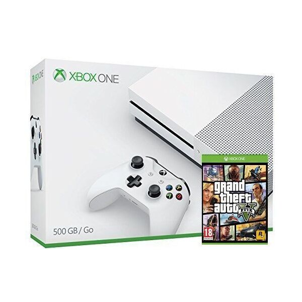 

Microsoft Xbox One S 500Gb White + GTA 5 (Расширенная гарантия 18 месяцев)